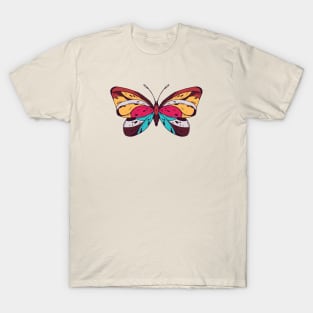 Colorful Butterfly Illustration T-Shirt